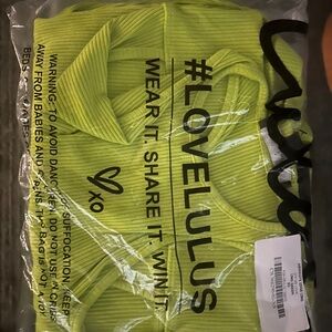 Lulu's Bright Green Ribbed Dress